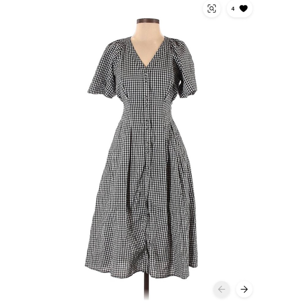 Love, Bonito Gingham Midi Dress - Small